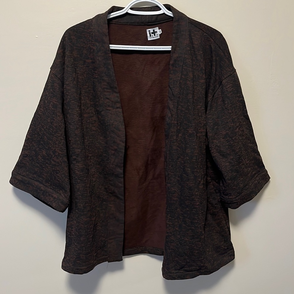 Maroon oversized cardigan